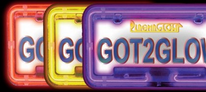 Plasmaglow Universal Color Changing Neon License Plate Frame - Click Image to Close